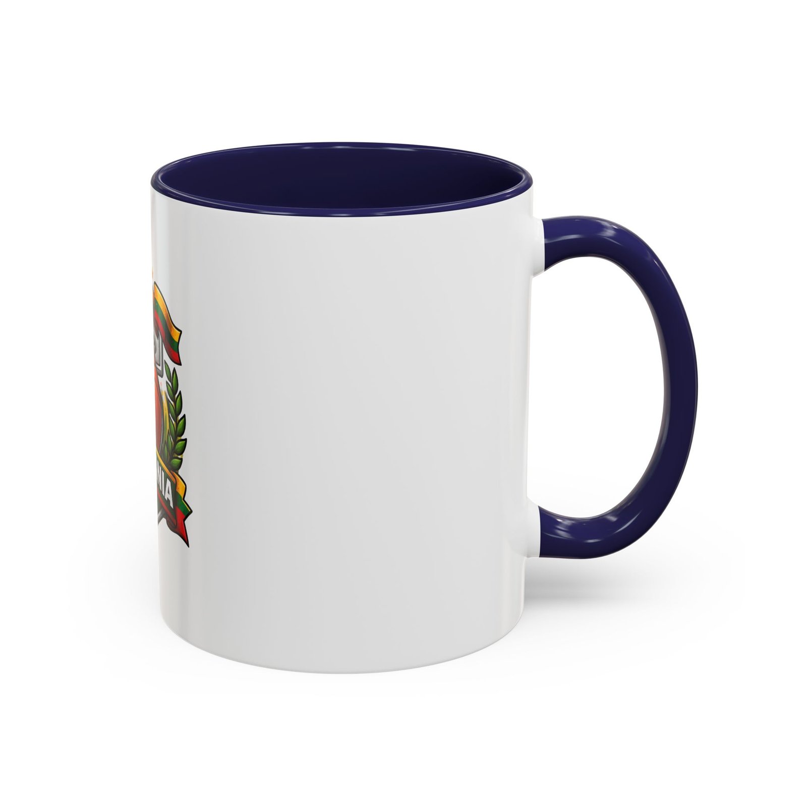 Lithuania Basketball Crest Accent Coffee Mug (11/15oz) - Image 6