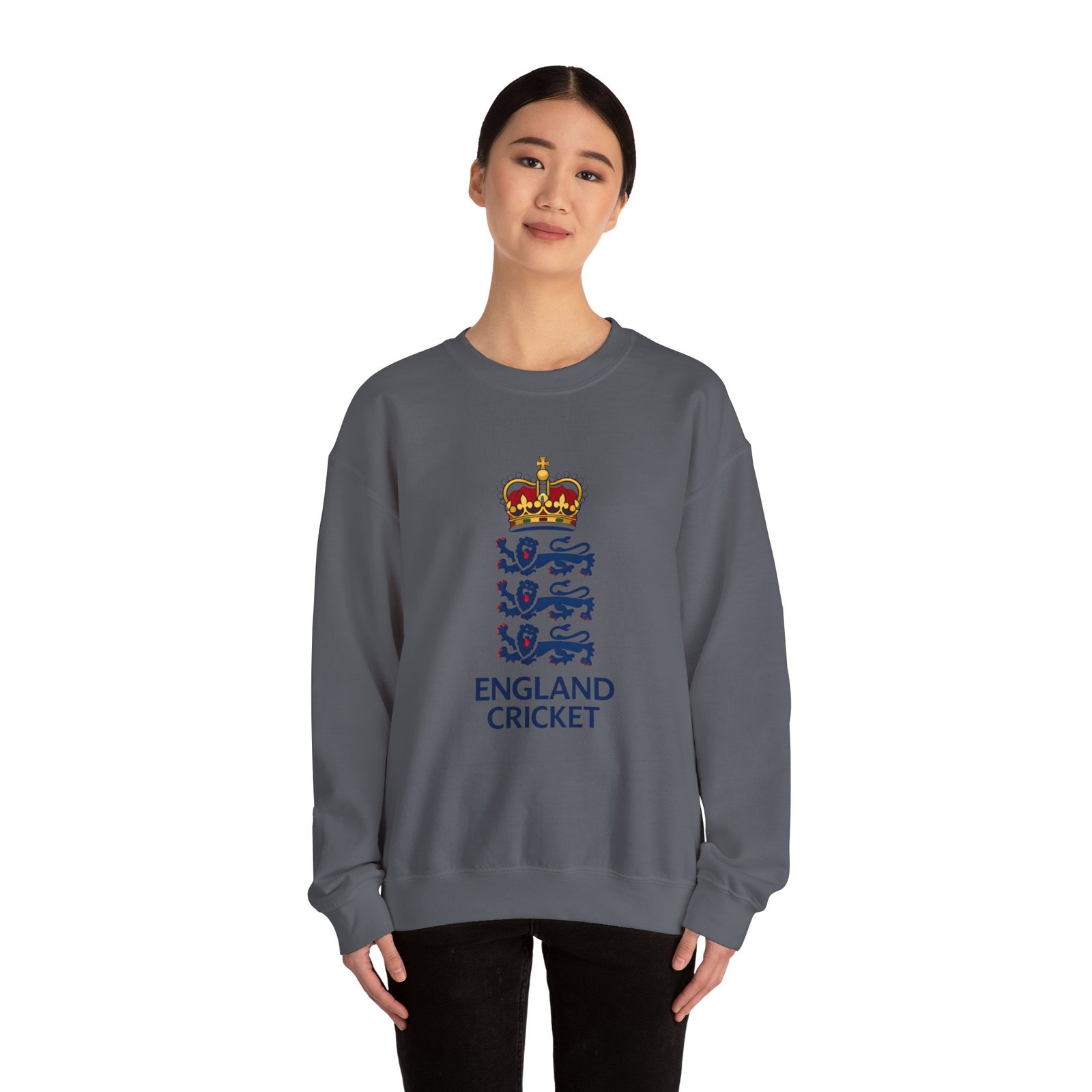 England Cricket Crewneck Sweatshirt – Three Lions Logo Pullover - Image 40