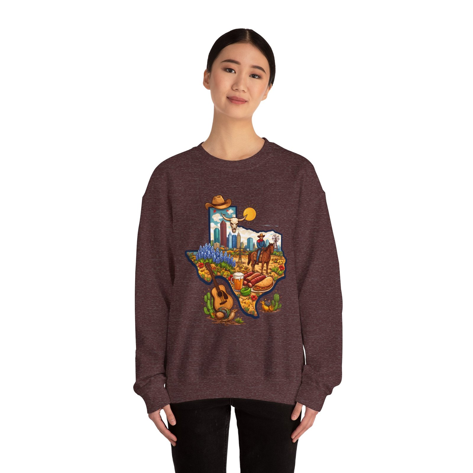 Texas Landscape Crewneck Sweatshirt — Lone Star State Scenic Design - Image 16
