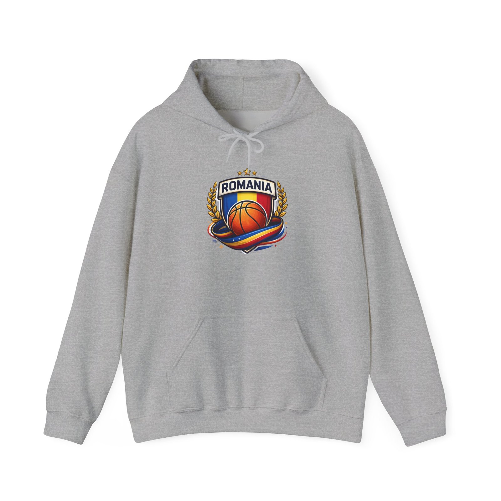 Romania Basketball Hoodie – Retro Crest Basketball Team Pullover - Image 17