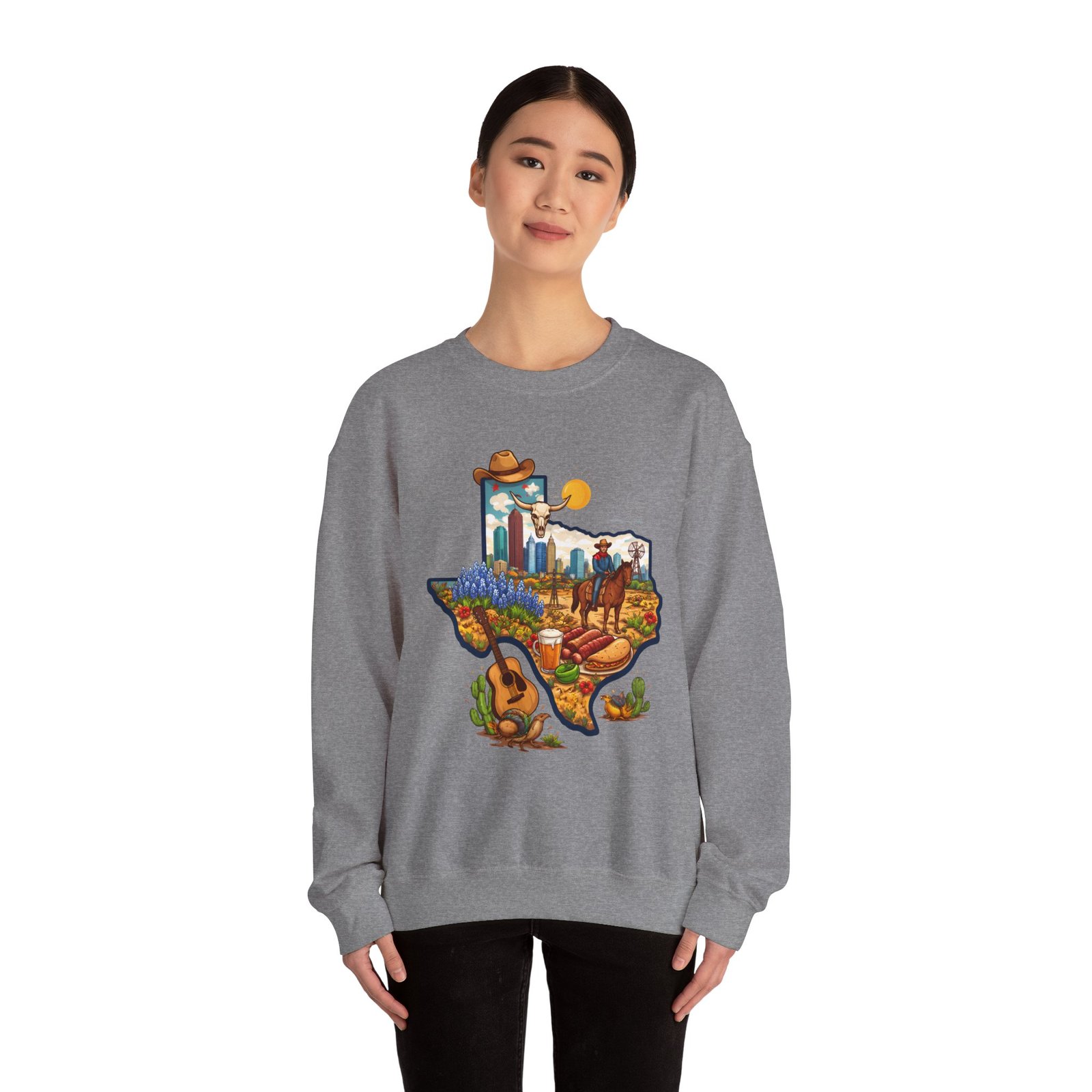 Texas Landscape Crewneck Sweatshirt — Lone Star State Scenic Design - Image 32