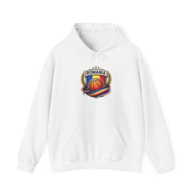 Romania Basketball Hoodie - National Team Basketball Crest Sweatshirt