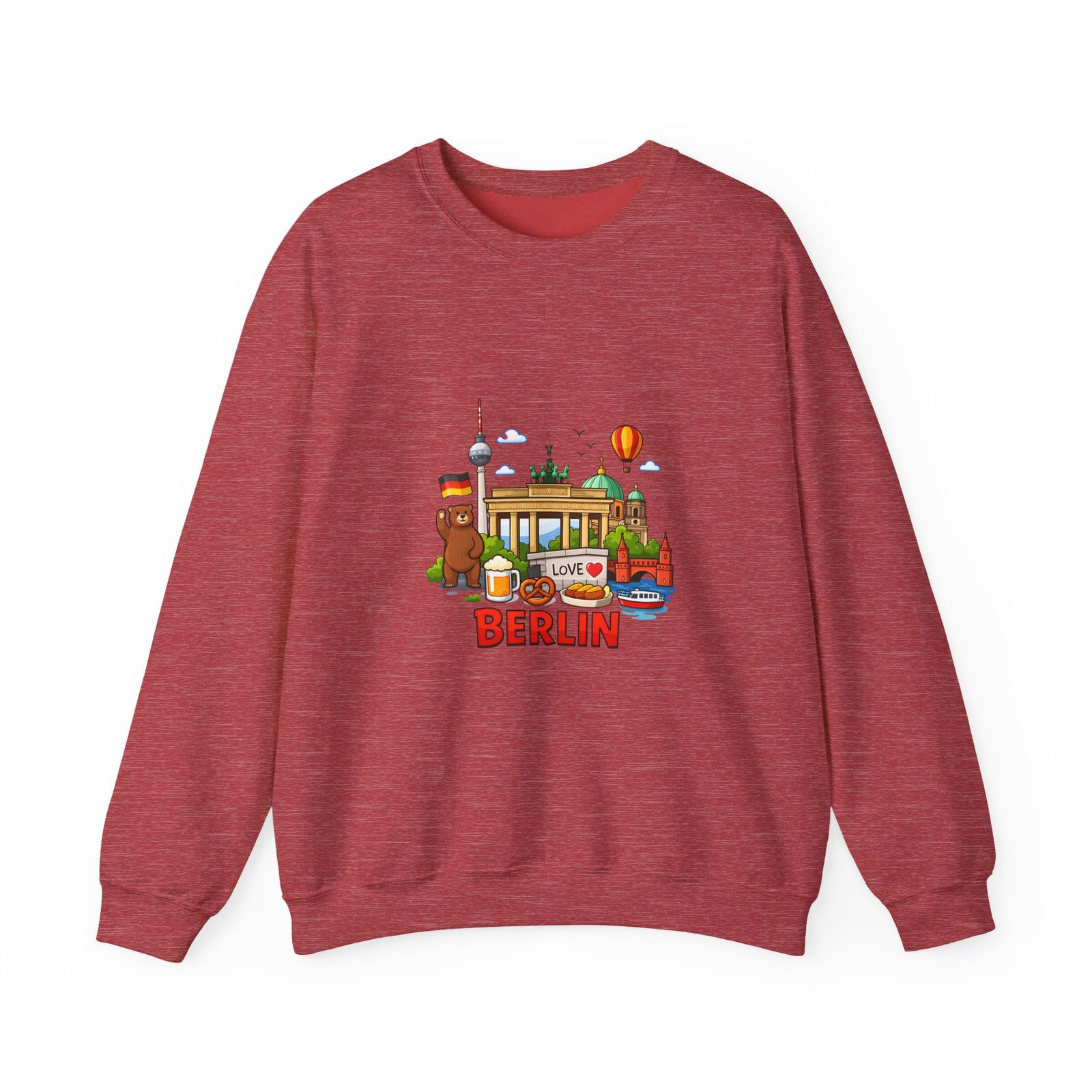 Berlin City Skyline Sweatshirt — Cute Landmark Map Tee with Brandenburger Gate & TV Tower - Image 41