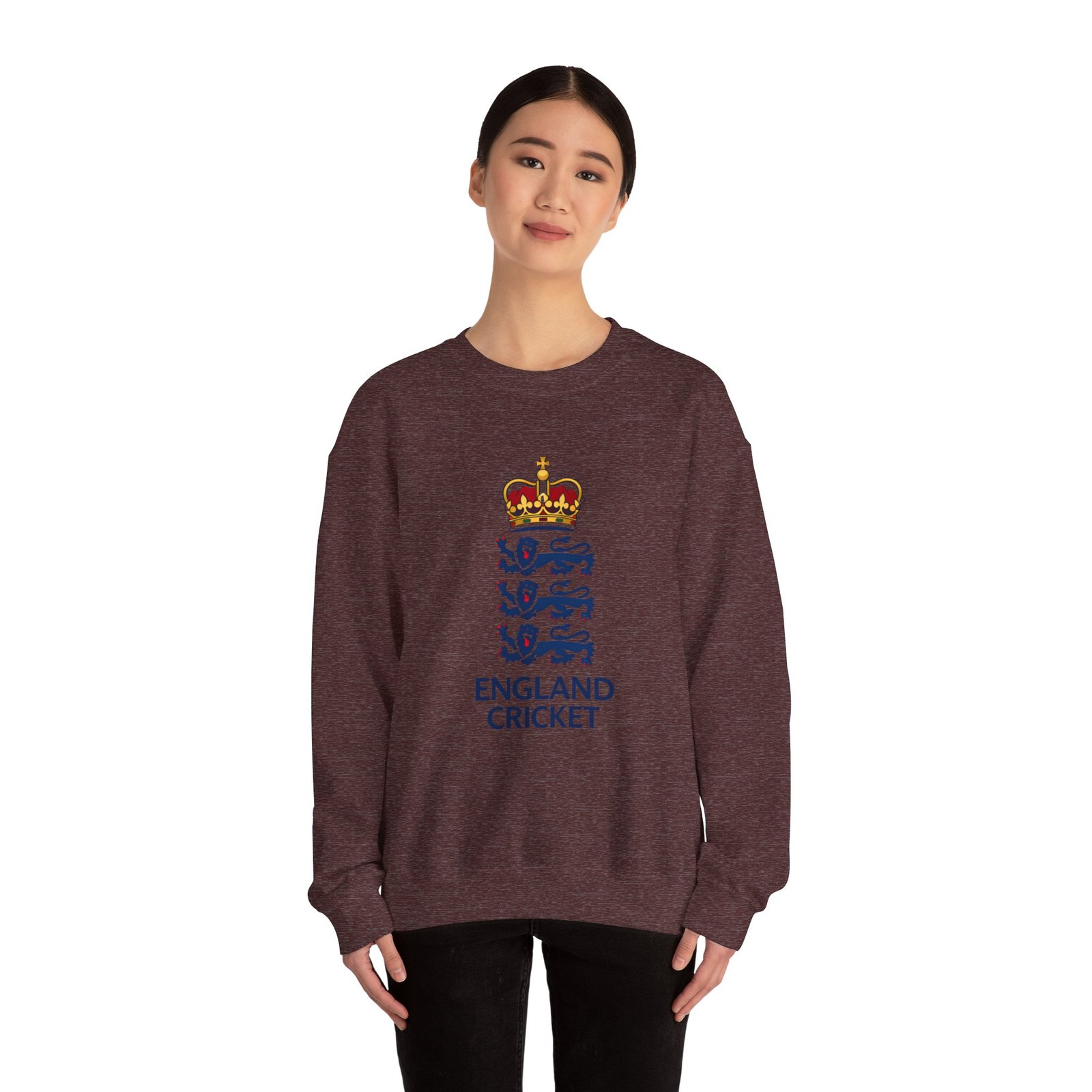 England Cricket Crewneck Sweatshirt – Three Lions Logo Pullover - Image 16