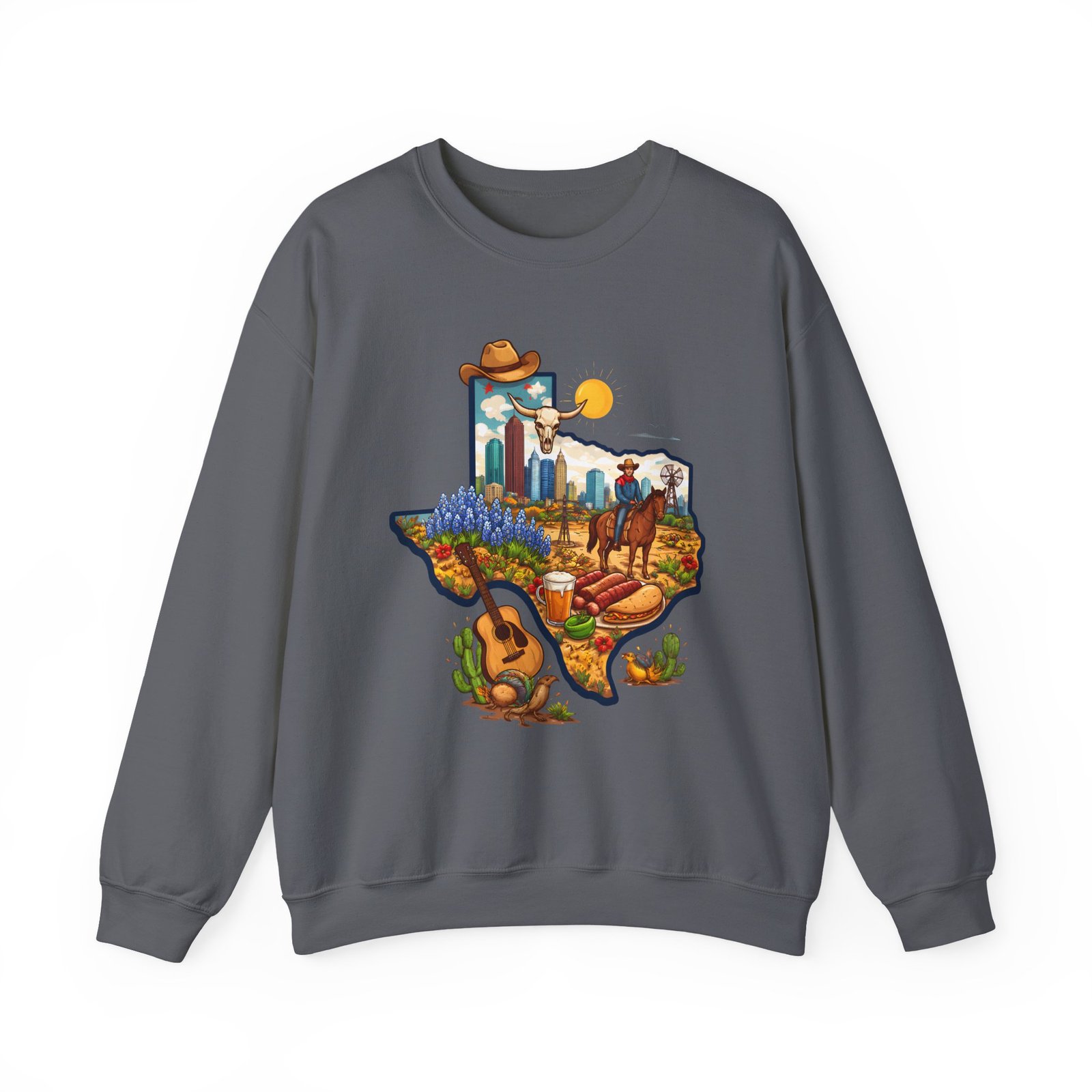 Texas Landscape Crewneck Sweatshirt — Lone Star State Scenic Design - Image 37
