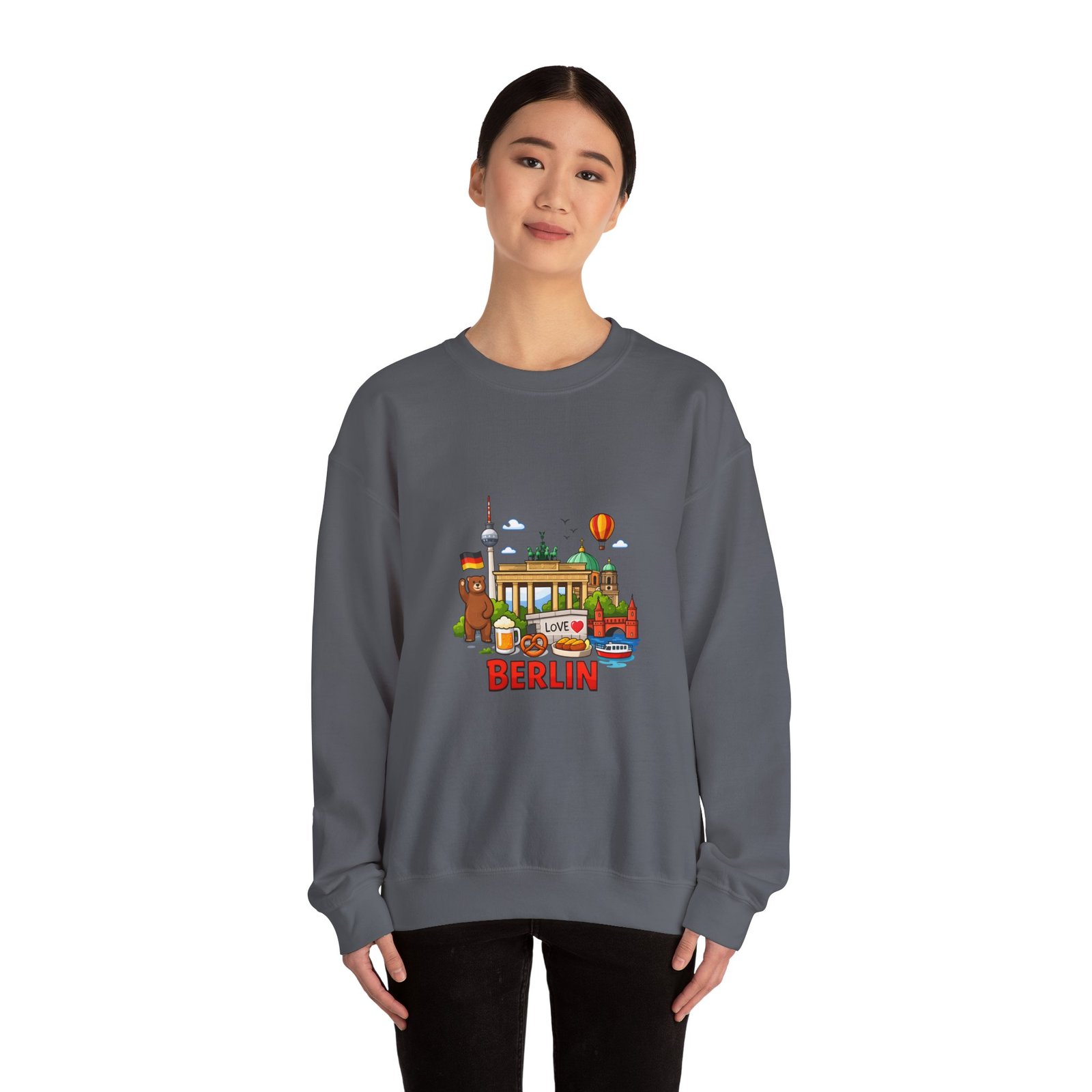 Berlin City Skyline Sweatshirt — Cute Landmark Map Tee with Brandenburger Gate & TV Tower - Image 40