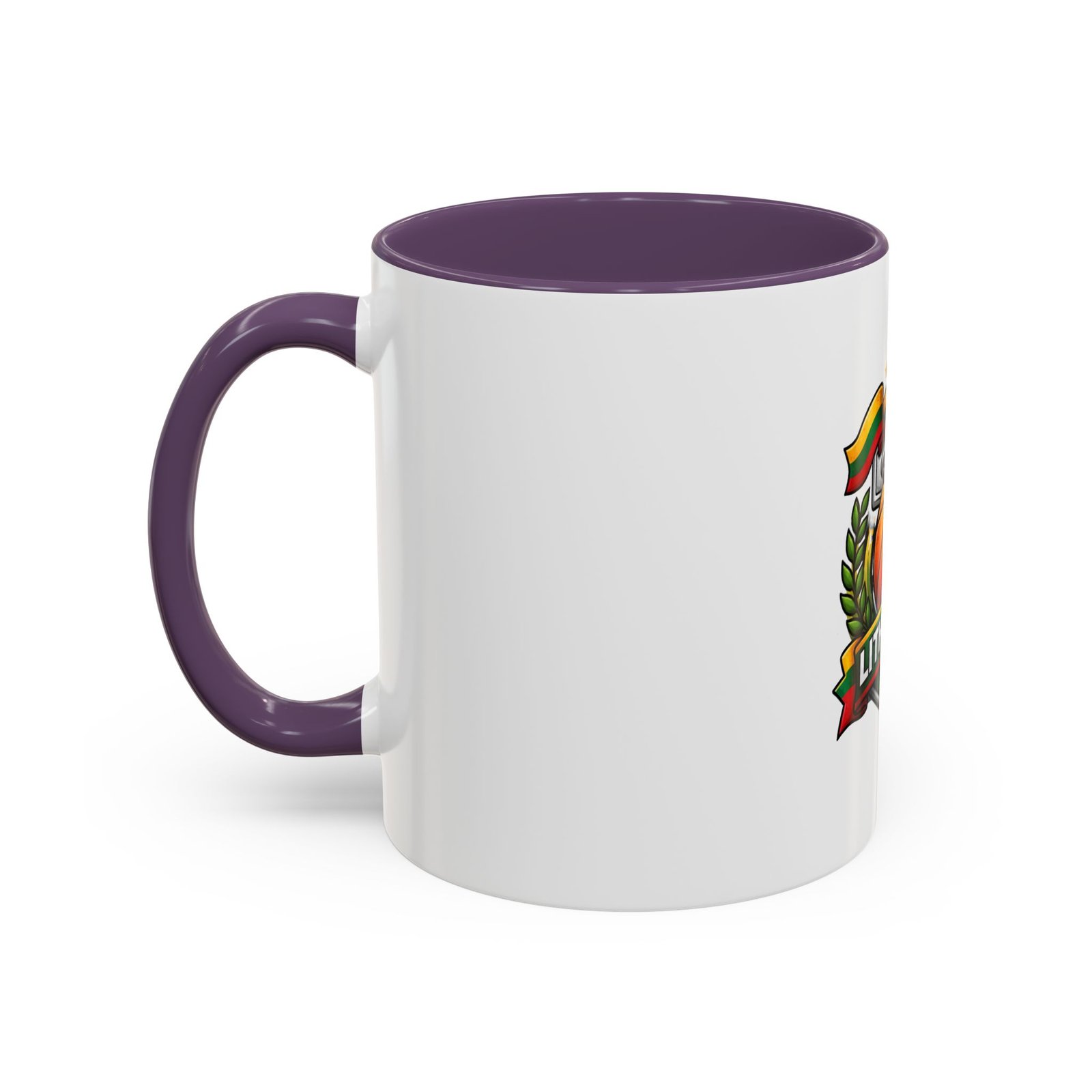 Lithuania Basketball Crest Accent Coffee Mug (11/15oz) - Image 63