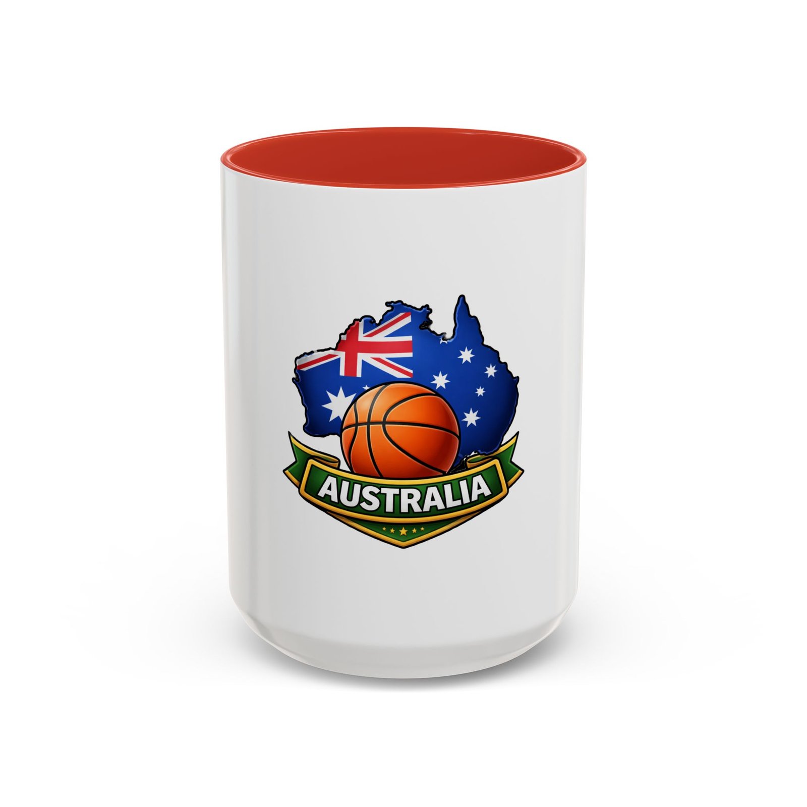 Australia Basketball Coffee Mug — Australian Flag & Basketball Accent Mug (11/15 oz) - Image 29