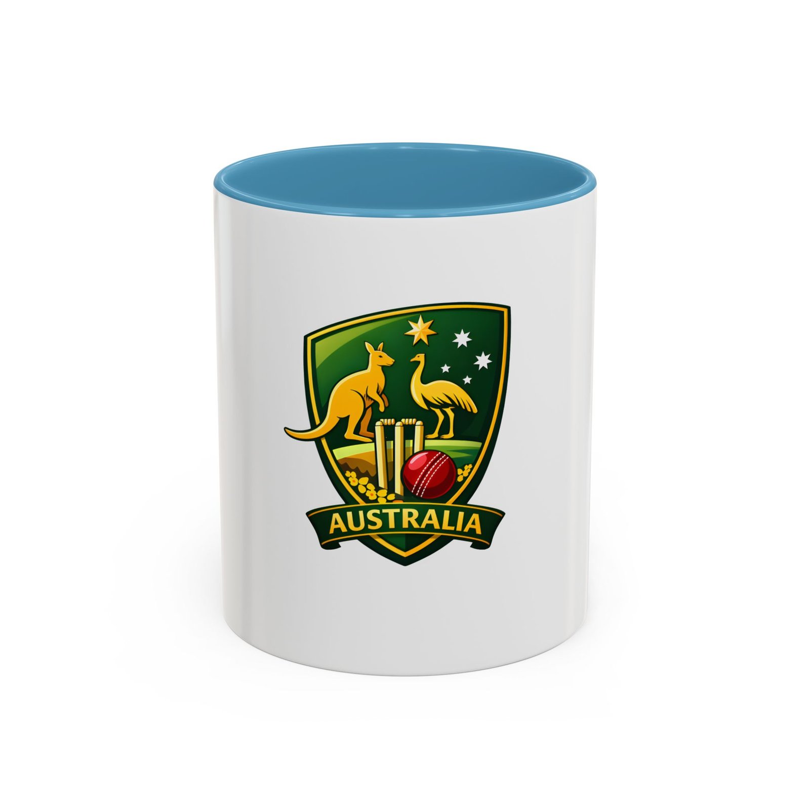 Australia Cricket Crest Accent Coffee Mug – 11/15oz - Image 33