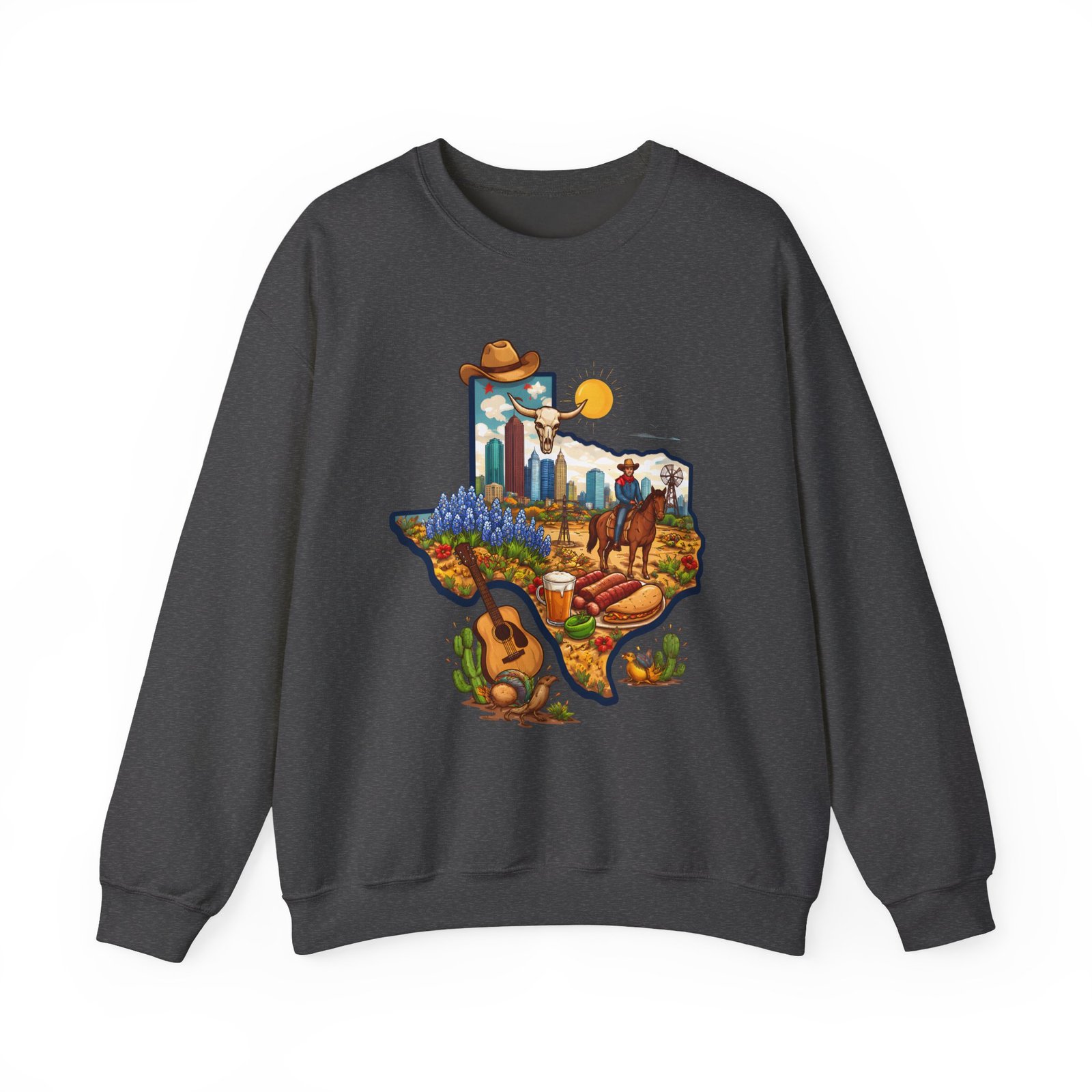 Texas Landscape Crewneck Sweatshirt — Lone Star State Scenic Design - Image 33