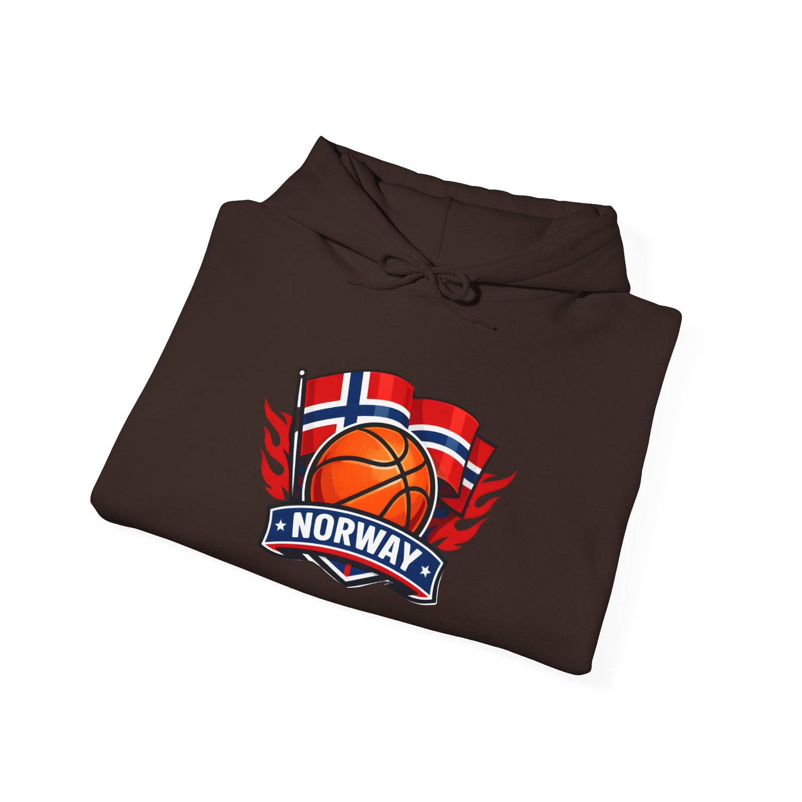 Norway Basketball Hoodie - Norwegian Flag Basketball Crest Pullover - Image 24