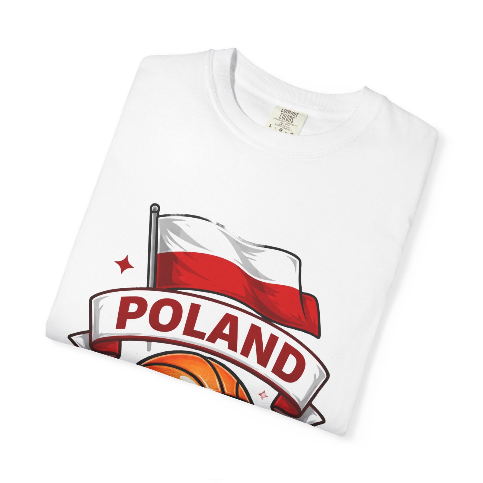 Poland Basketball T-Shirt — Polish Flag & Basketball Graphic - Image 3