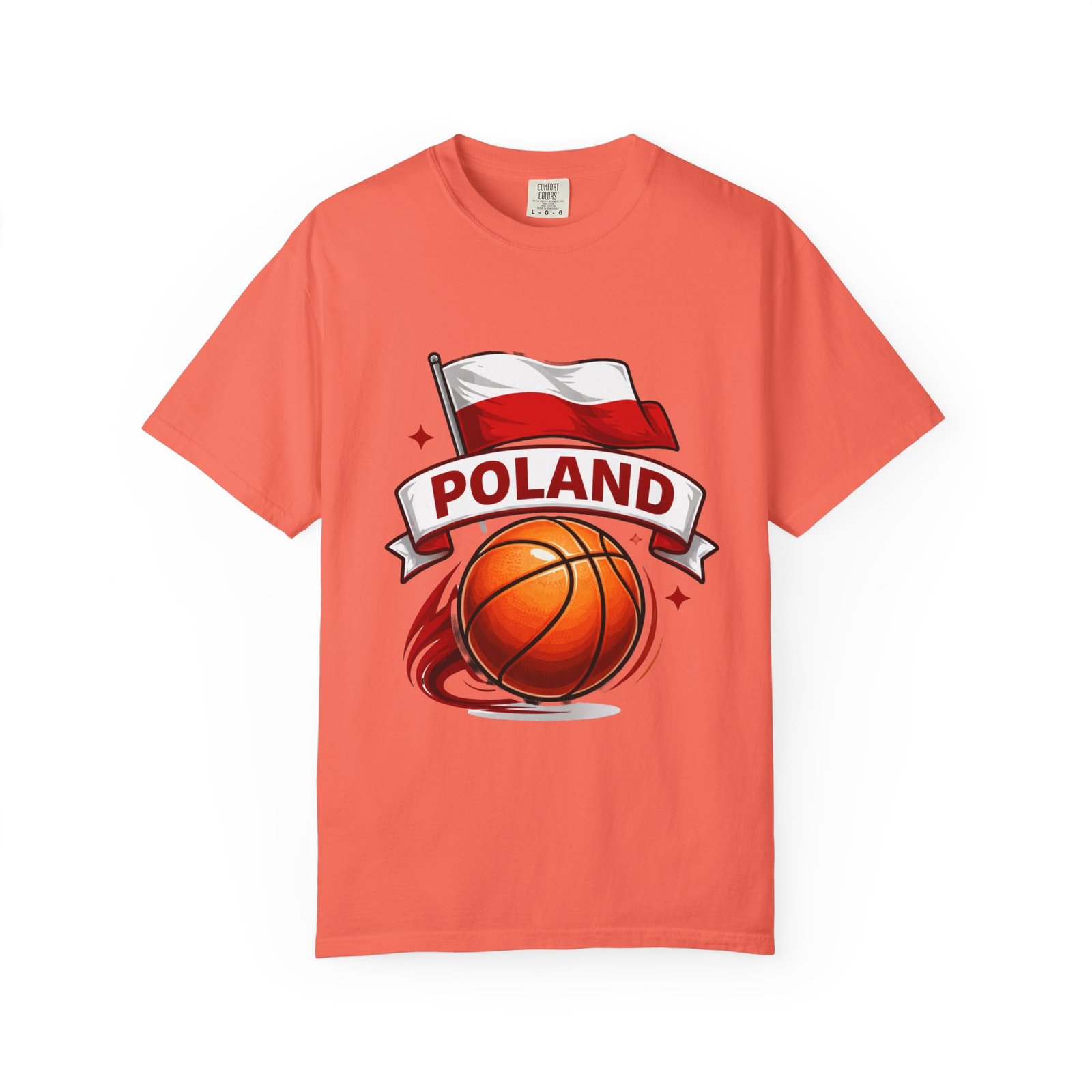 Poland Basketball T-Shirt — Polish Flag & Basketball Graphic - Image 9