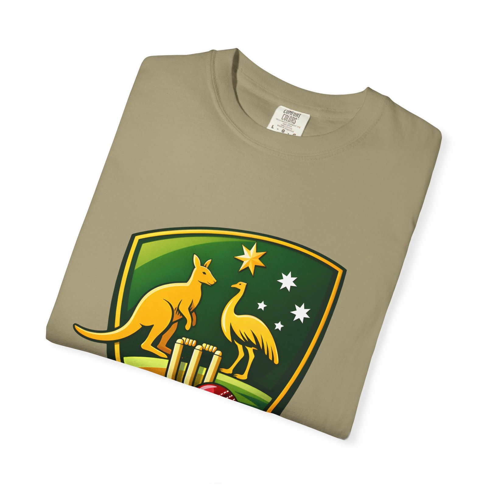 Australia Cricket Shield T-Shirt — Kangaroo & Emu Crest Tee - Image 23