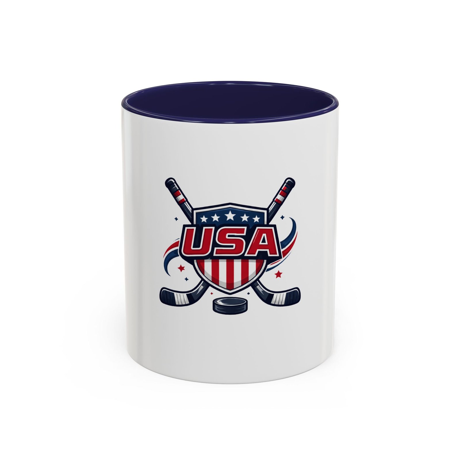USA Hockey Crest Coffee Mug — Patriotic Ice Hockey Gift - Image 5