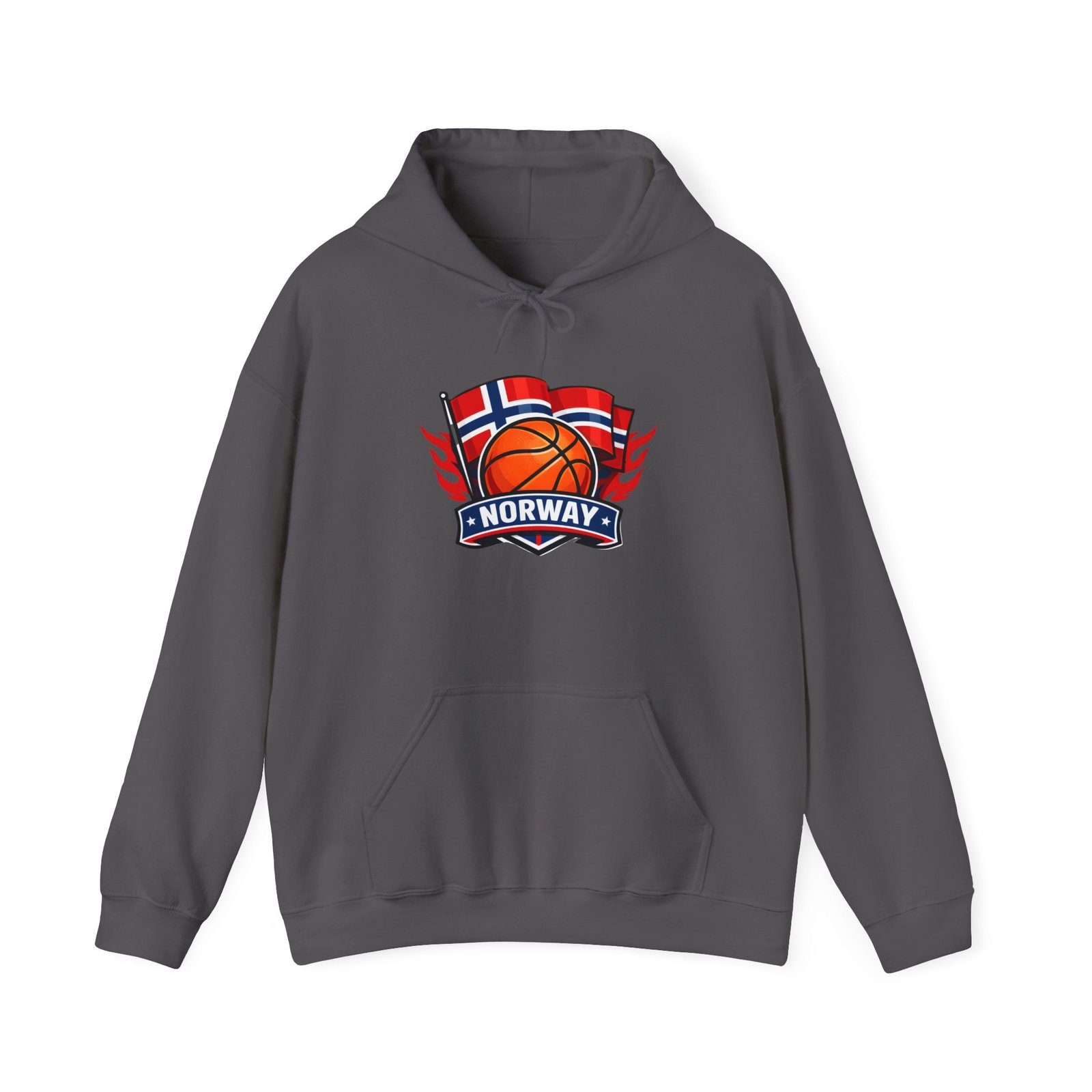 Norway Basketball Hoodie - Norwegian Flag Basketball Crest Pullover - Image 33
