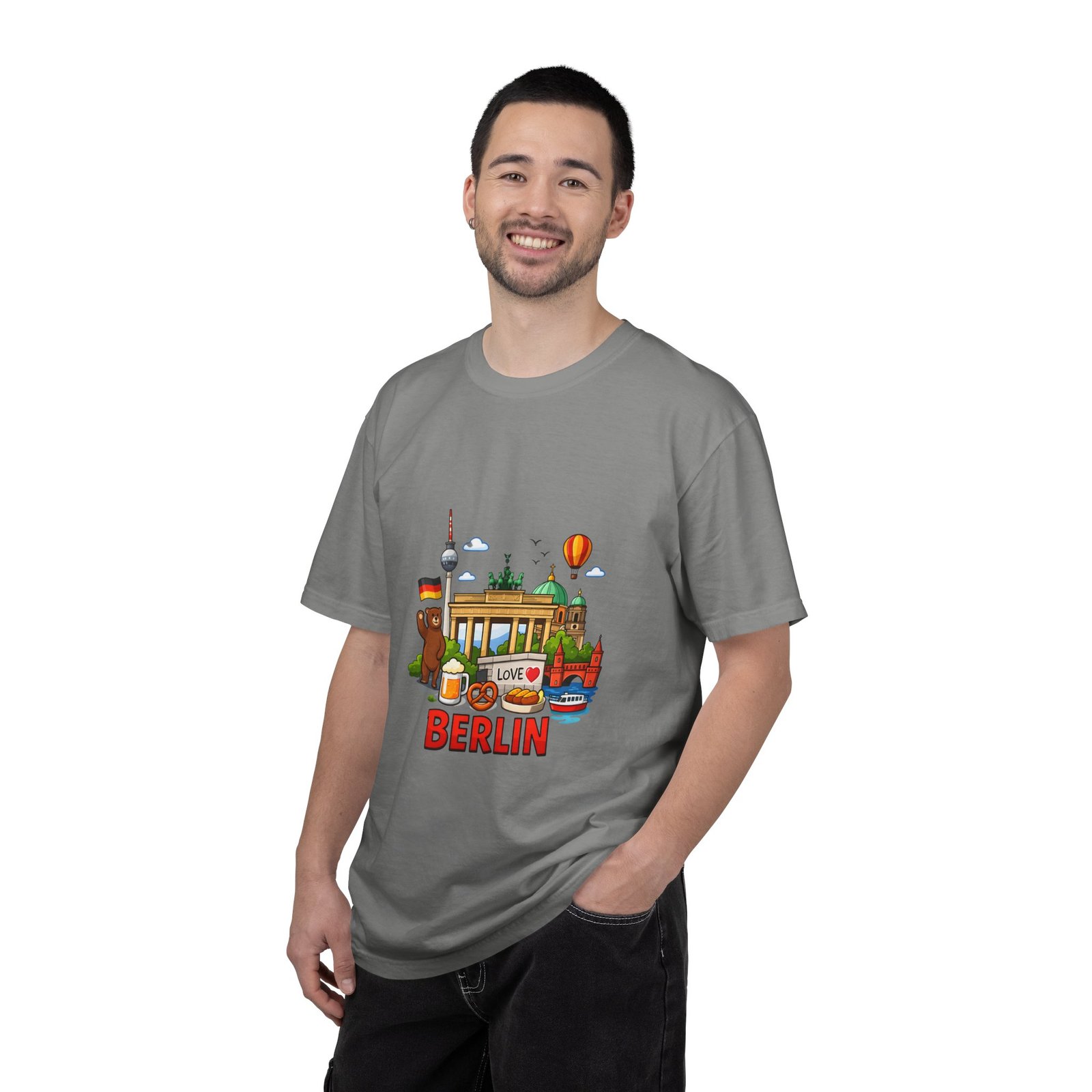 Berlin Landmark T-Shirt — Cute Cartoon Cityscape Tee - Image 44