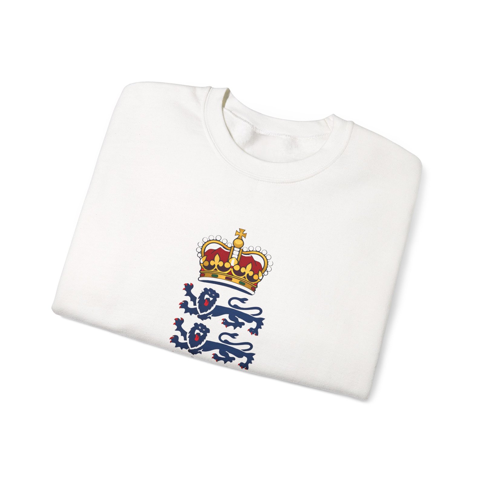 England Cricket Crewneck Sweatshirt – Three Lions Logo Pullover - Image 3