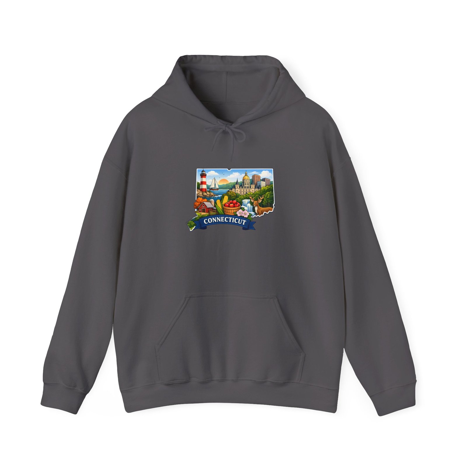 Connecticut Scenic Hoodie — State Map & Landmarks Sweatshirt - Image 33