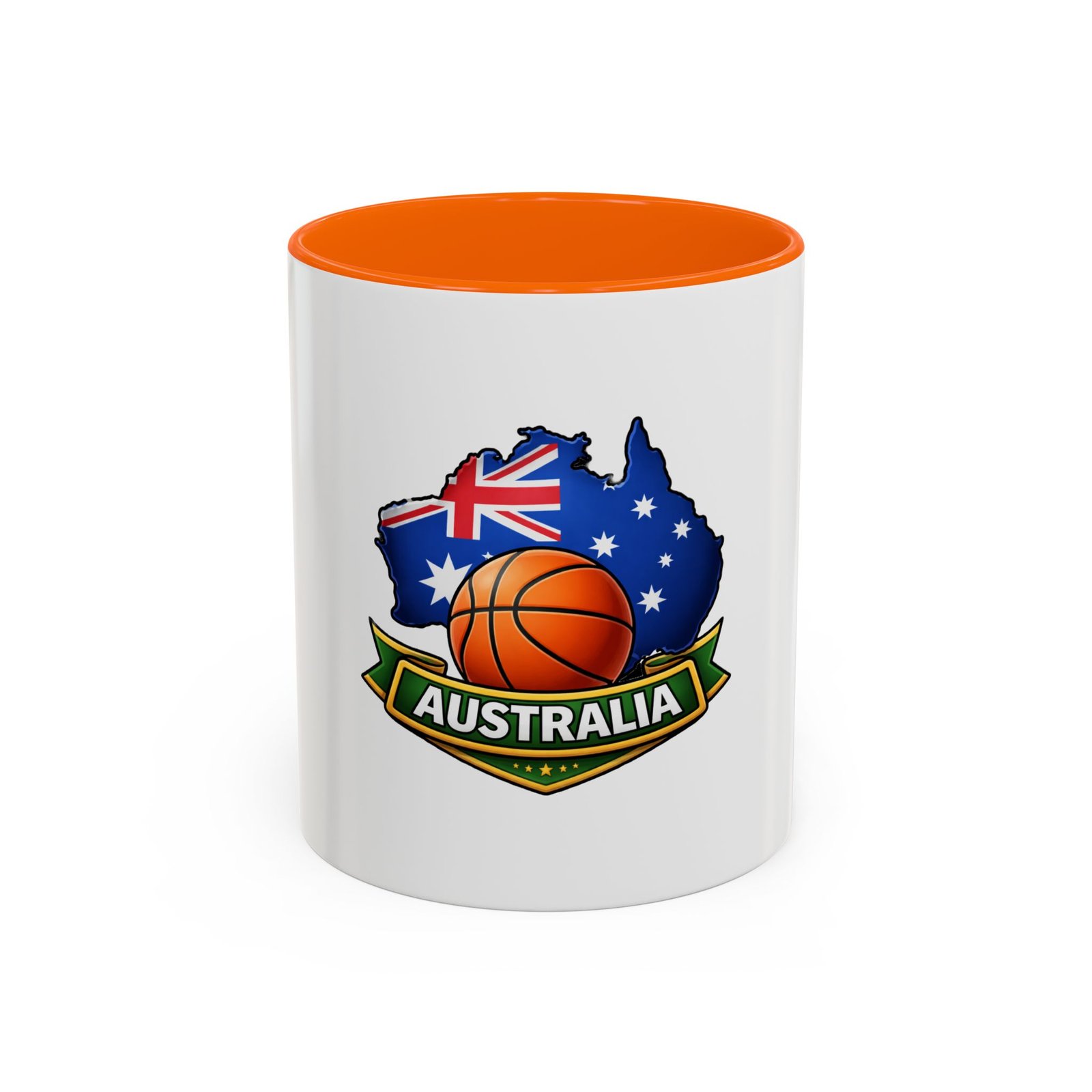 Australia Basketball Coffee Mug — Australian Flag & Basketball Accent Mug (11/15 oz) - Image 41