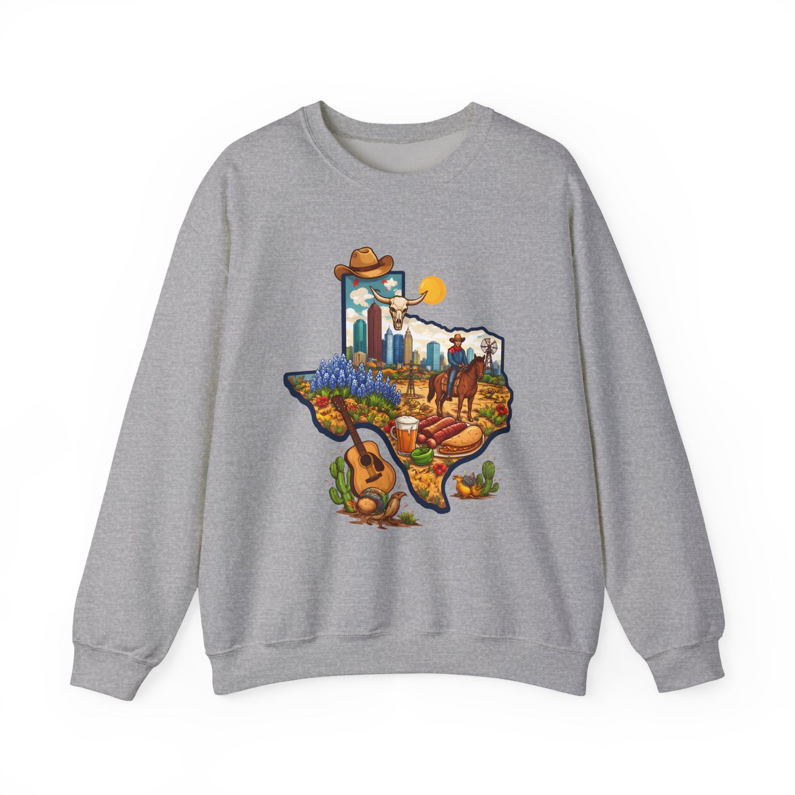 Texas Landscape Crewneck Sweatshirt — Lone Star State Scenic Design - Image 21