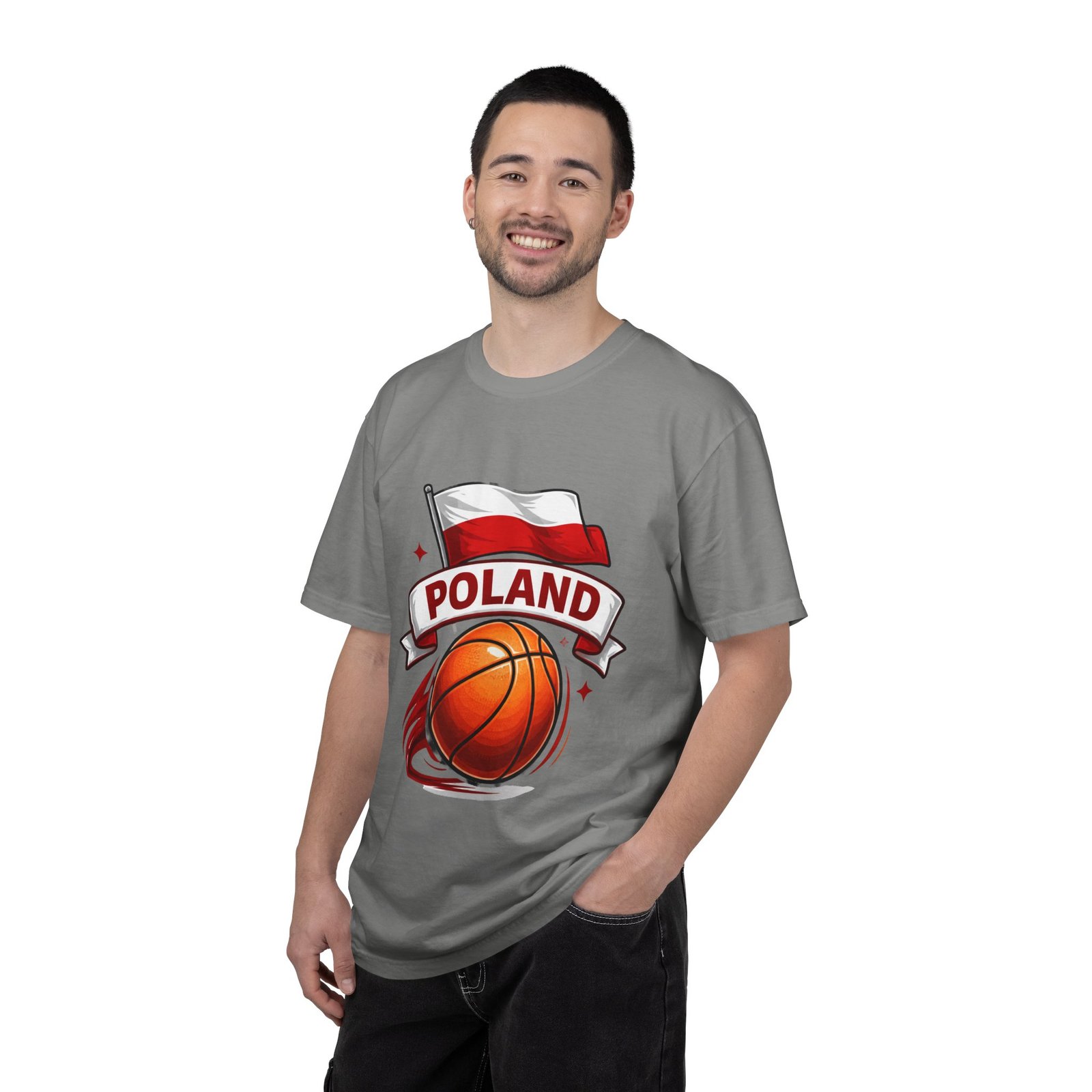 Poland Basketball T-Shirt — Polish Flag & Basketball Graphic - Image 44