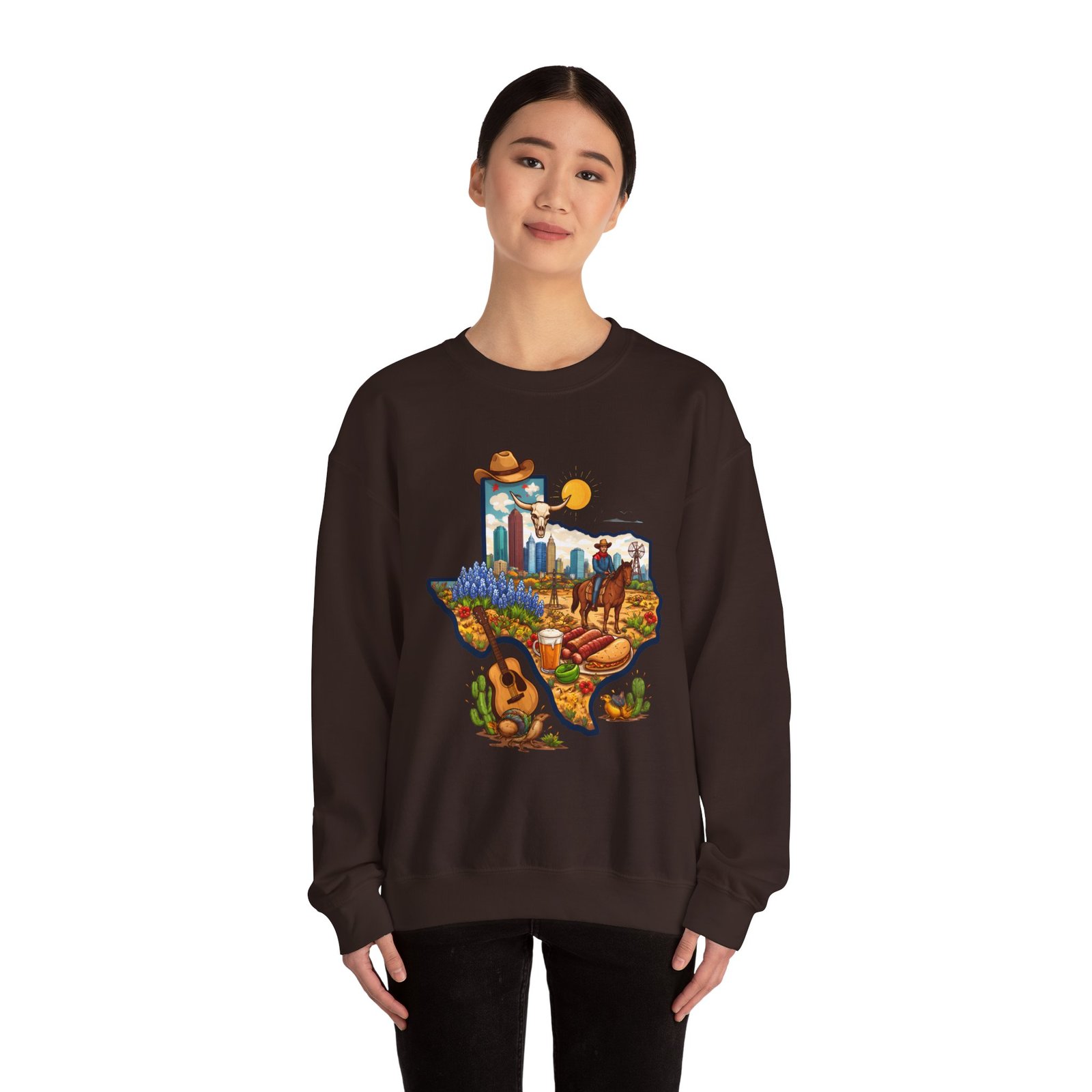 Texas Landscape Crewneck Sweatshirt — Lone Star State Scenic Design - Image 28
