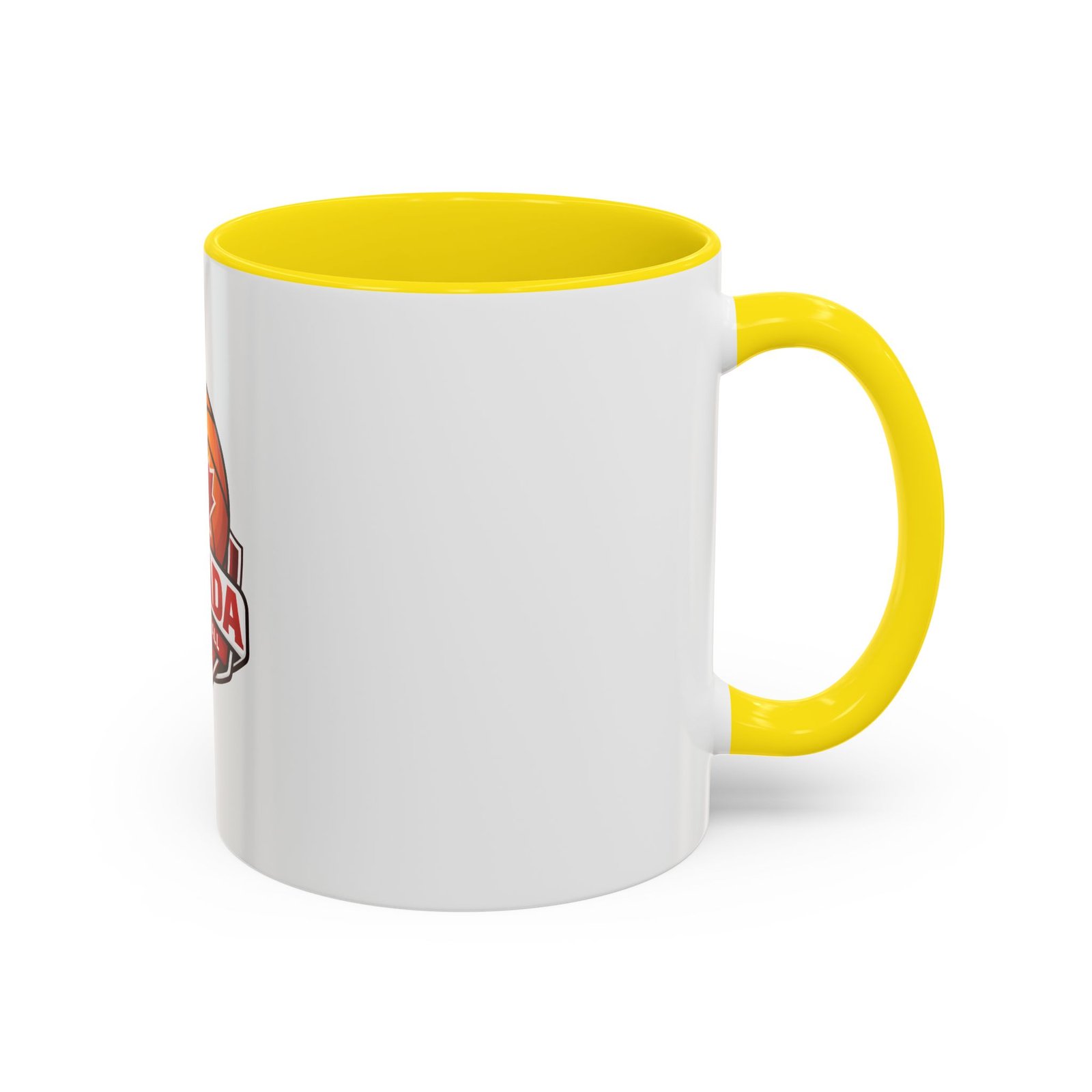 Canada Basketball Accent Coffee Mug — Maple Leaf Basketball Logo (11/15oz) - Image 46