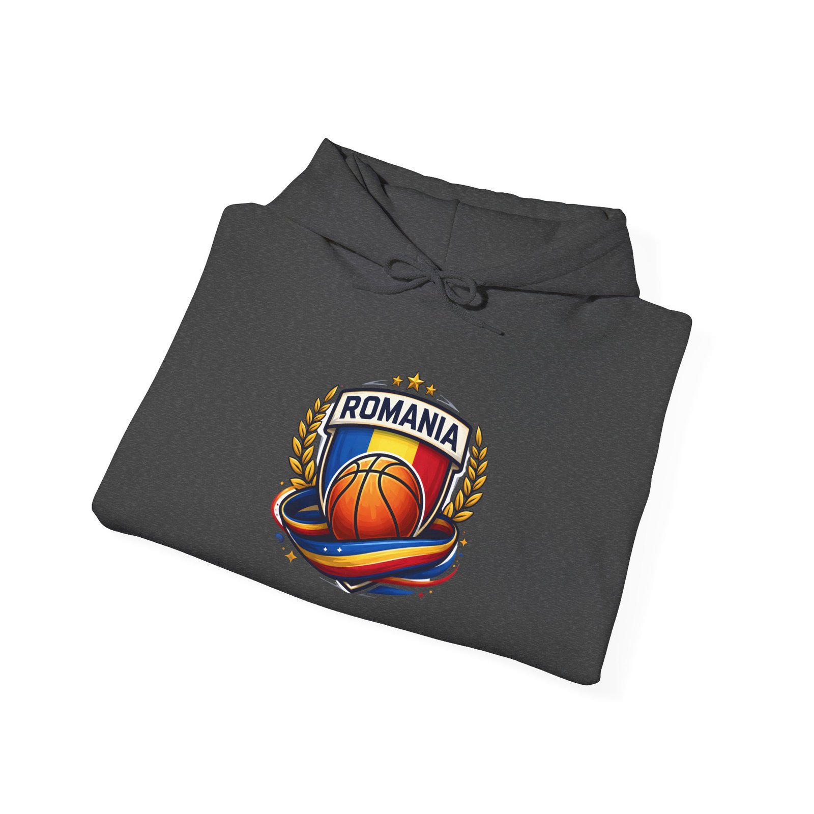 Romania Basketball Hoodie – Retro Crest Basketball Team Pullover - Image 32