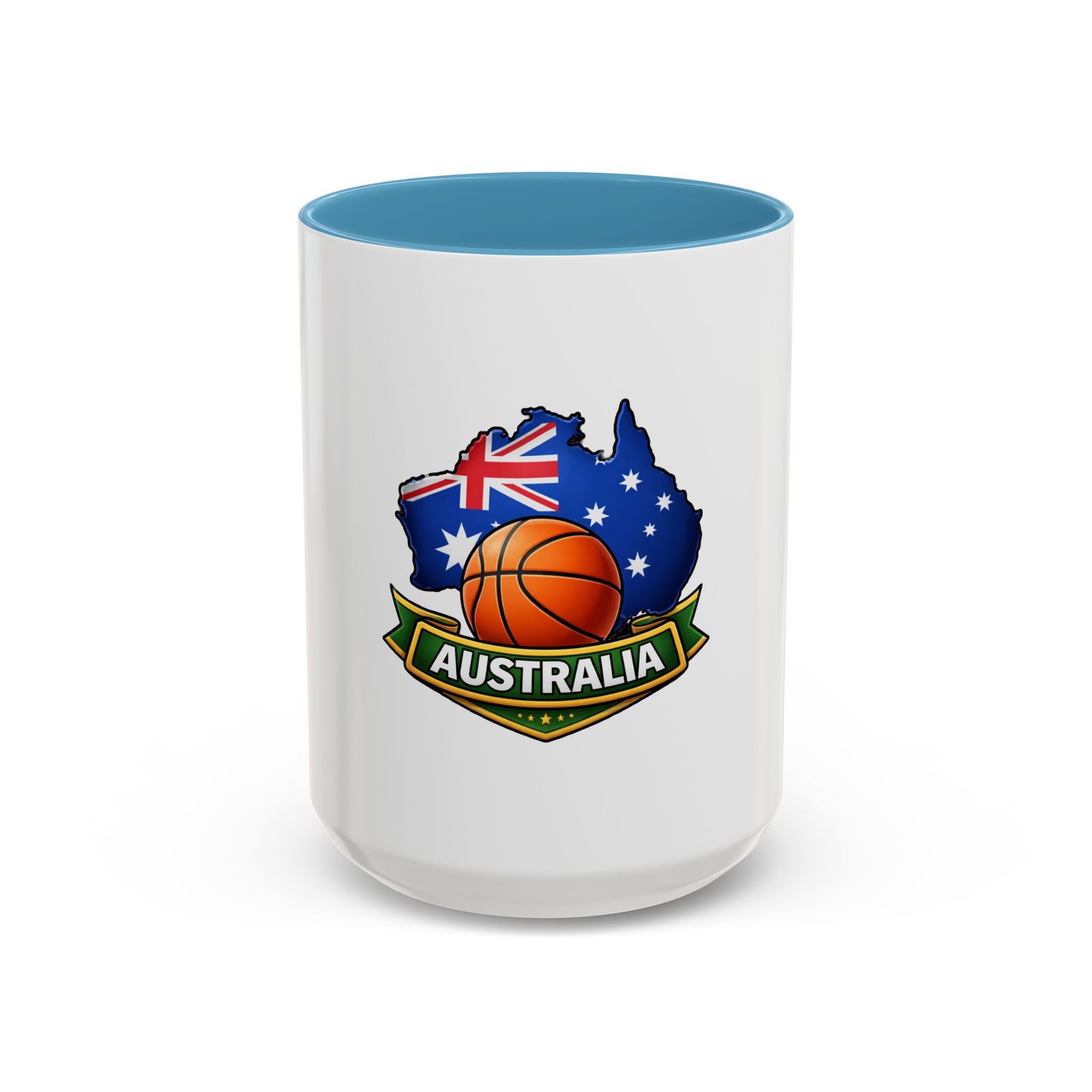 Australia Basketball Coffee Mug — Australian Flag & Basketball Accent Mug (11/15 oz) - Image 37