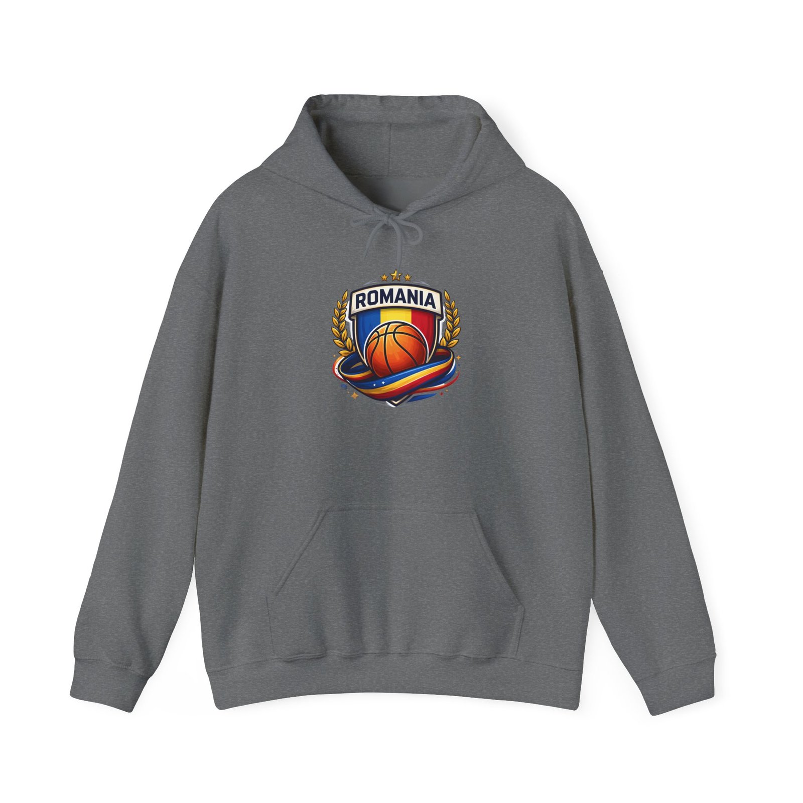 Romania Basketball Hoodie – Retro Crest Basketball Team Pullover - Image 25