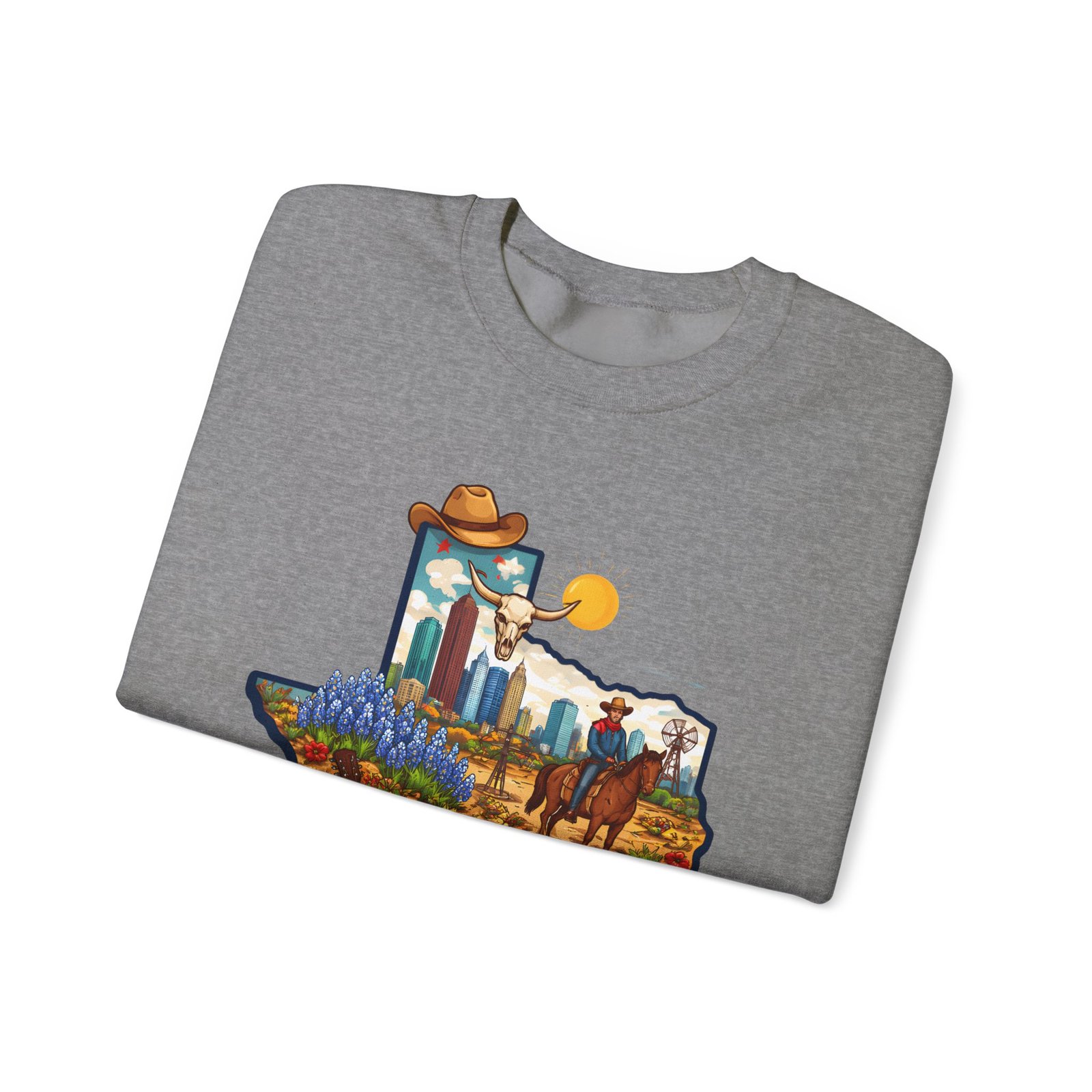 Texas Landscape Crewneck Sweatshirt — Lone Star State Scenic Design - Image 31