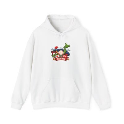 Japan Travel Hoodie — Cute Kawaii Sushi & Torii Graphic Sweatshirt