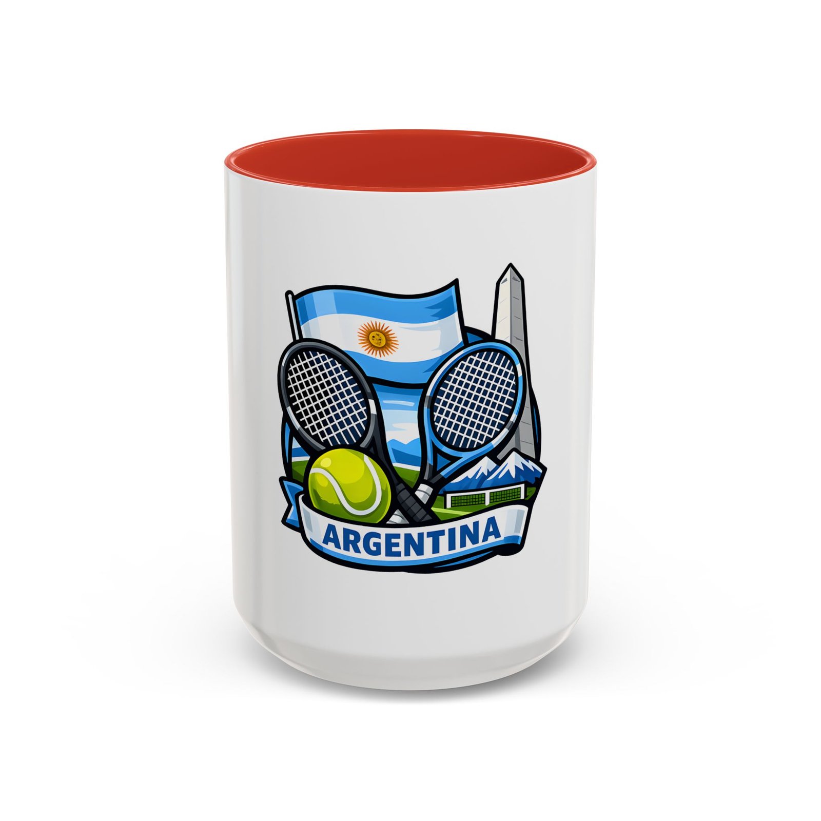 Argentina Tennis Coffee Mug – Argentinian Flag & Rackets Accent Mug (11/15oz) - Image 29