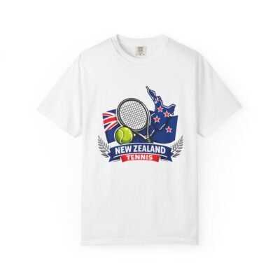 New Zealand Tennis T-Shirt — NZ Flag Tennis Racket & Ball Tee