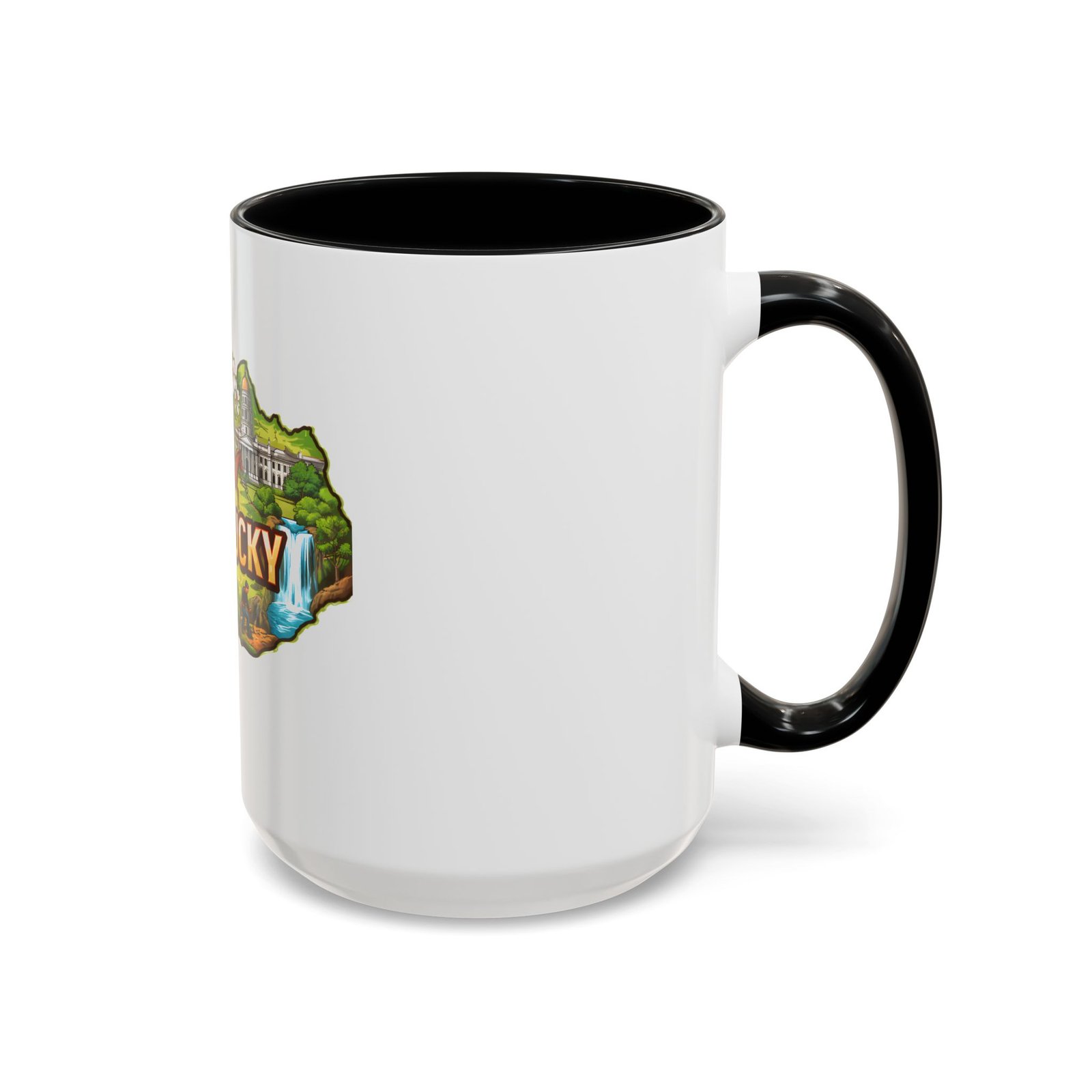 Kentucky State Map Accent Coffee Mug — Scenic Landmark Travel Souvenir (11/15oz) - Image 18