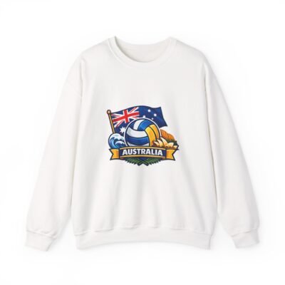 Australia Volleyball Crewneck Sweatshirt – Aussie Flag & Ball Graphic