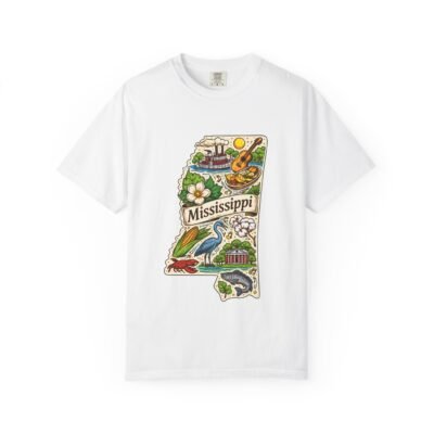 Mississippi State Map T-Shirt — Vintage Southern Icons Tee