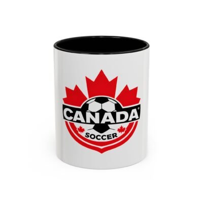 Canada Soccer Accent Coffee Mug — Canada Soccer Logo 11/15oz