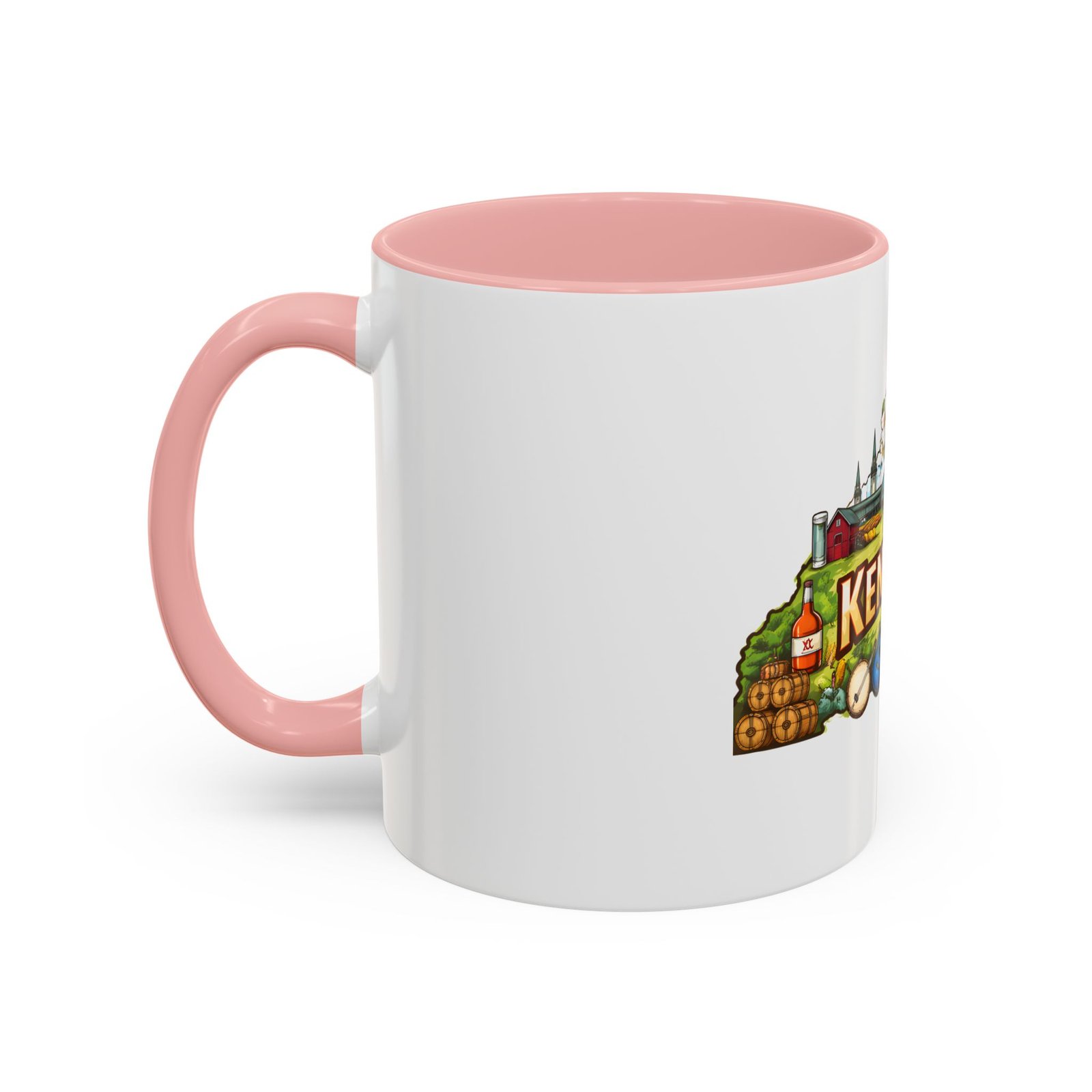 Kentucky State Map Accent Coffee Mug — Scenic Landmark Travel Souvenir (11/15oz) - Image 11