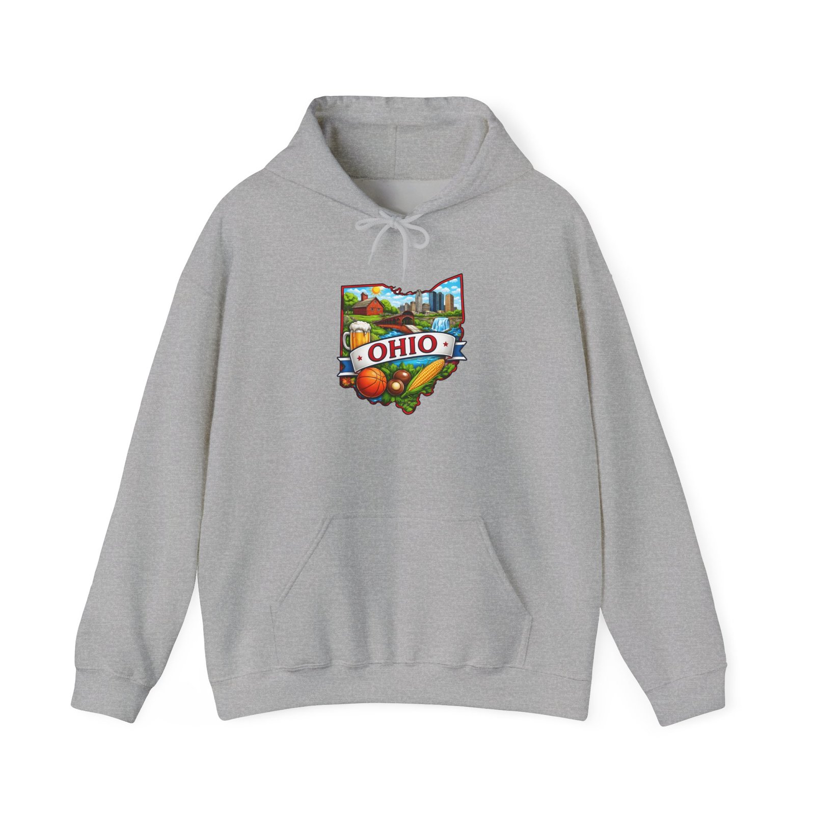 Ohio State Map Hoodie — Colorful Ohio Landmarks & Icons Sweatshirt - Image 21