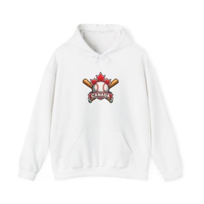 Canada Baseball Hoodie — Maple Leaf Baseball Logo Pullover