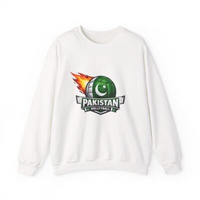 Pakistan Volleyball Crewneck Sweatshirt — Flaming Volleyball Logo
