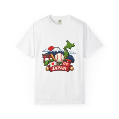 Japan Baseball Graphic T-Shirt — Mount Fuji, Torii & Flag Souvenir Tee