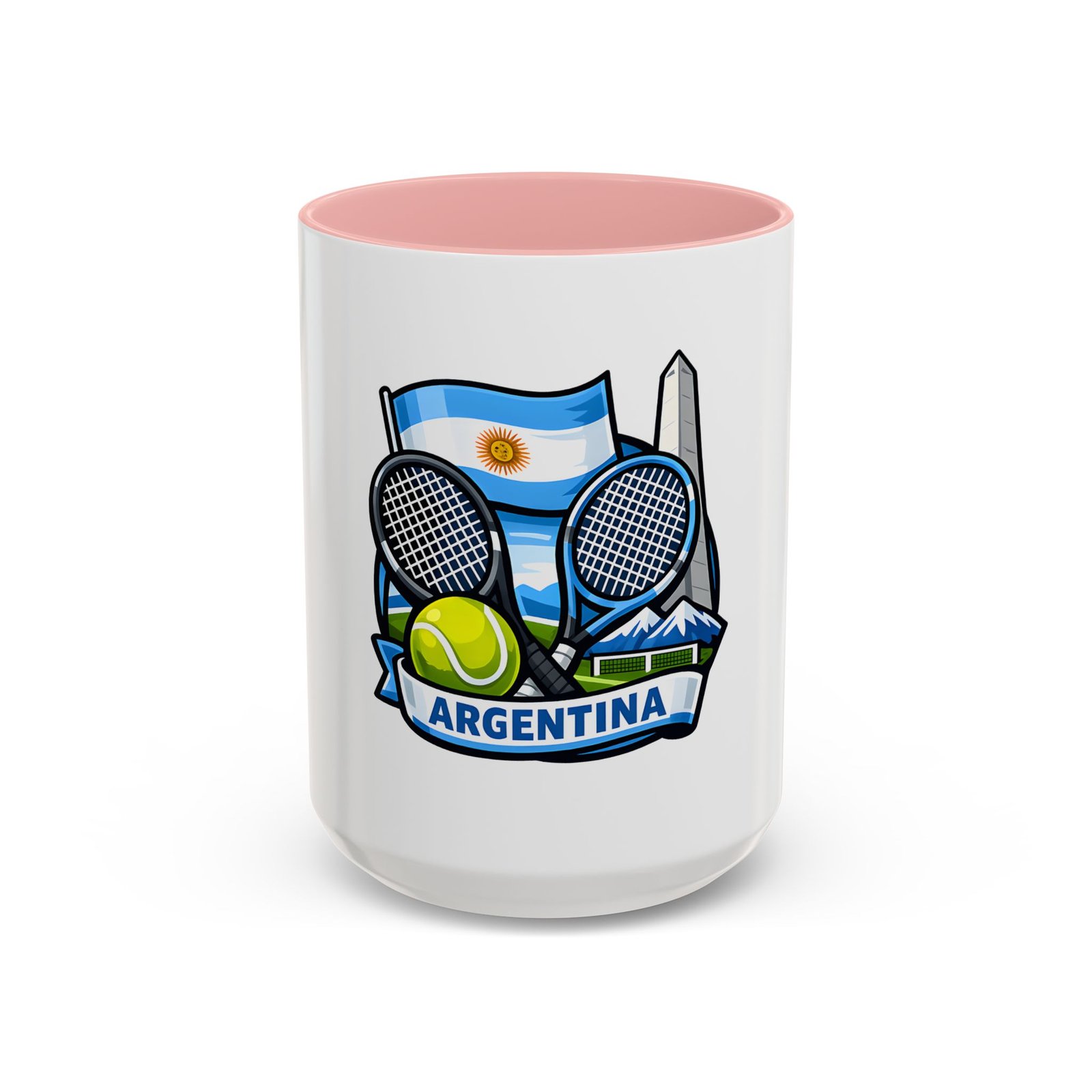 Argentina Tennis Coffee Mug – Argentinian Flag & Rackets Accent Mug (11/15oz) - Image 25