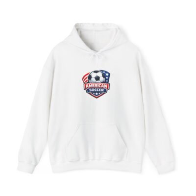 American Soccer Hoodie – USA Flag Soccer Ball Crest