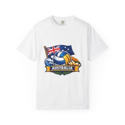 Australia Volleyball Team Tee — Aussie Flag & Ball Sports Shirt