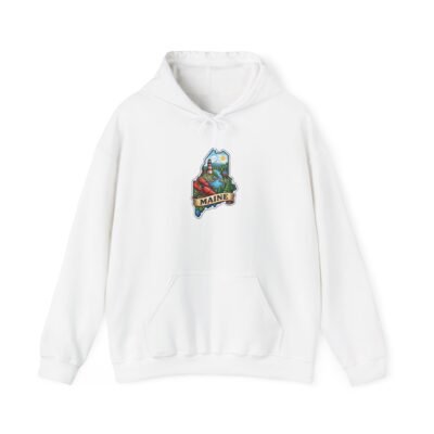 Maine Scenic Hoodie - Coastal Lobster & Lighthouse State Pride Sweatshirt