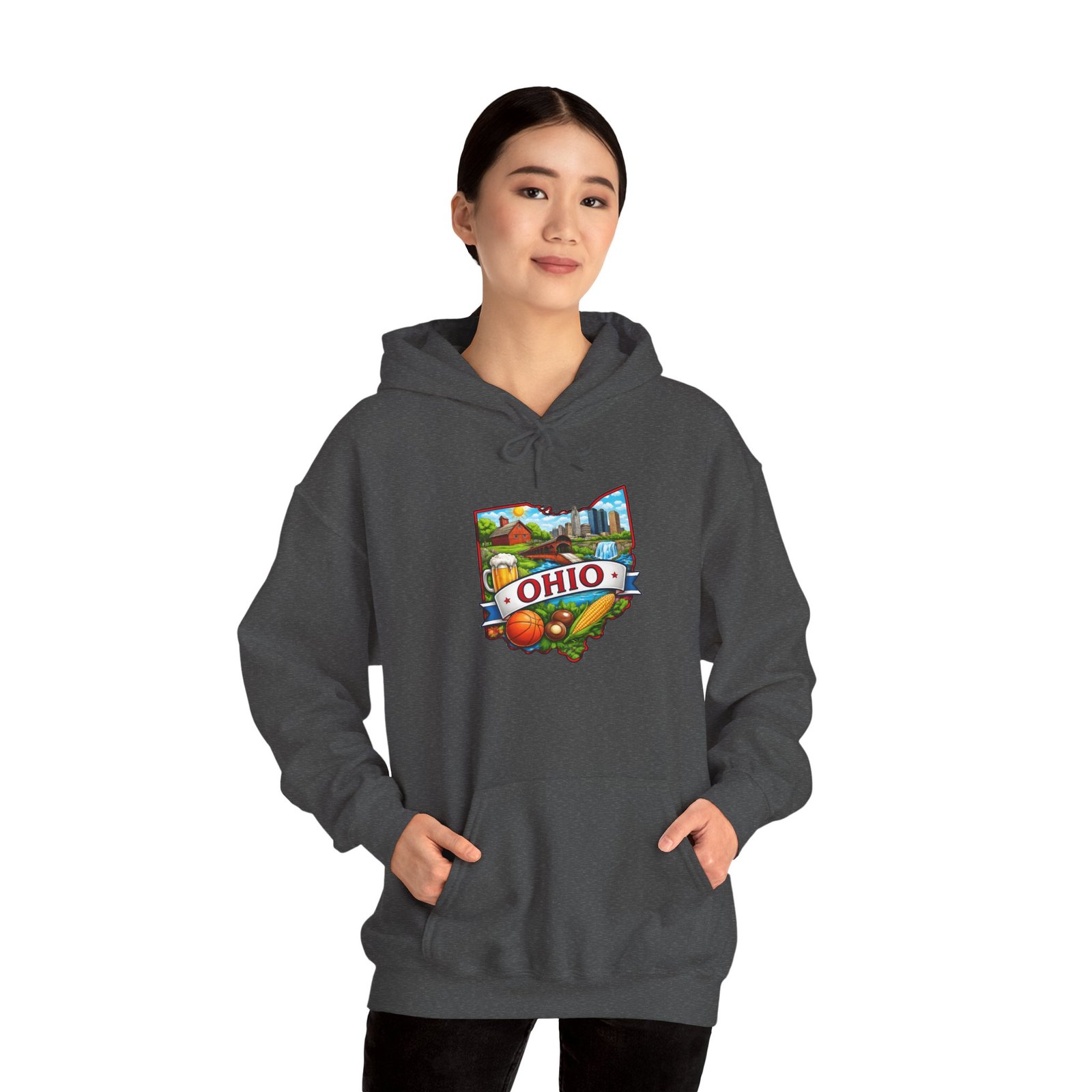 Ohio State Map Hoodie — Colorful Ohio Landmarks & Icons Sweatshirt - Image 40