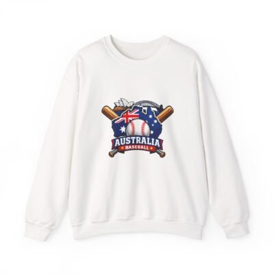 Australia Baseball Crewneck Sweatshirt – Aussie Flag Baseball Logo